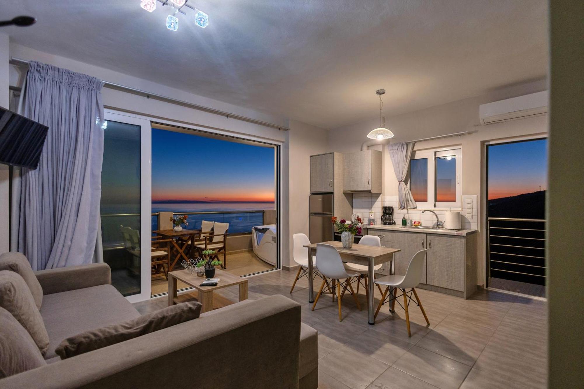 Akrotiri Panorama- Luxury Rental Apartments With Sea View Родакинон Экстерьер фото